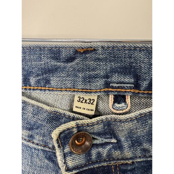 Todd Snyder Jeans Men 32x32 Light Blue Distressed Selvedge Denim from Japan - Picture 4 of 11